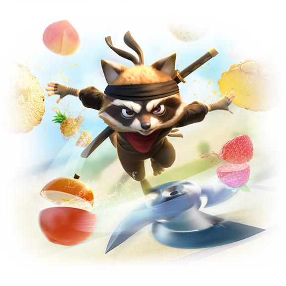 Racoon Ninja Frenzy เกมสล็อตสุดน่ารัก ถูกพัฒนาโดย PG Gaming